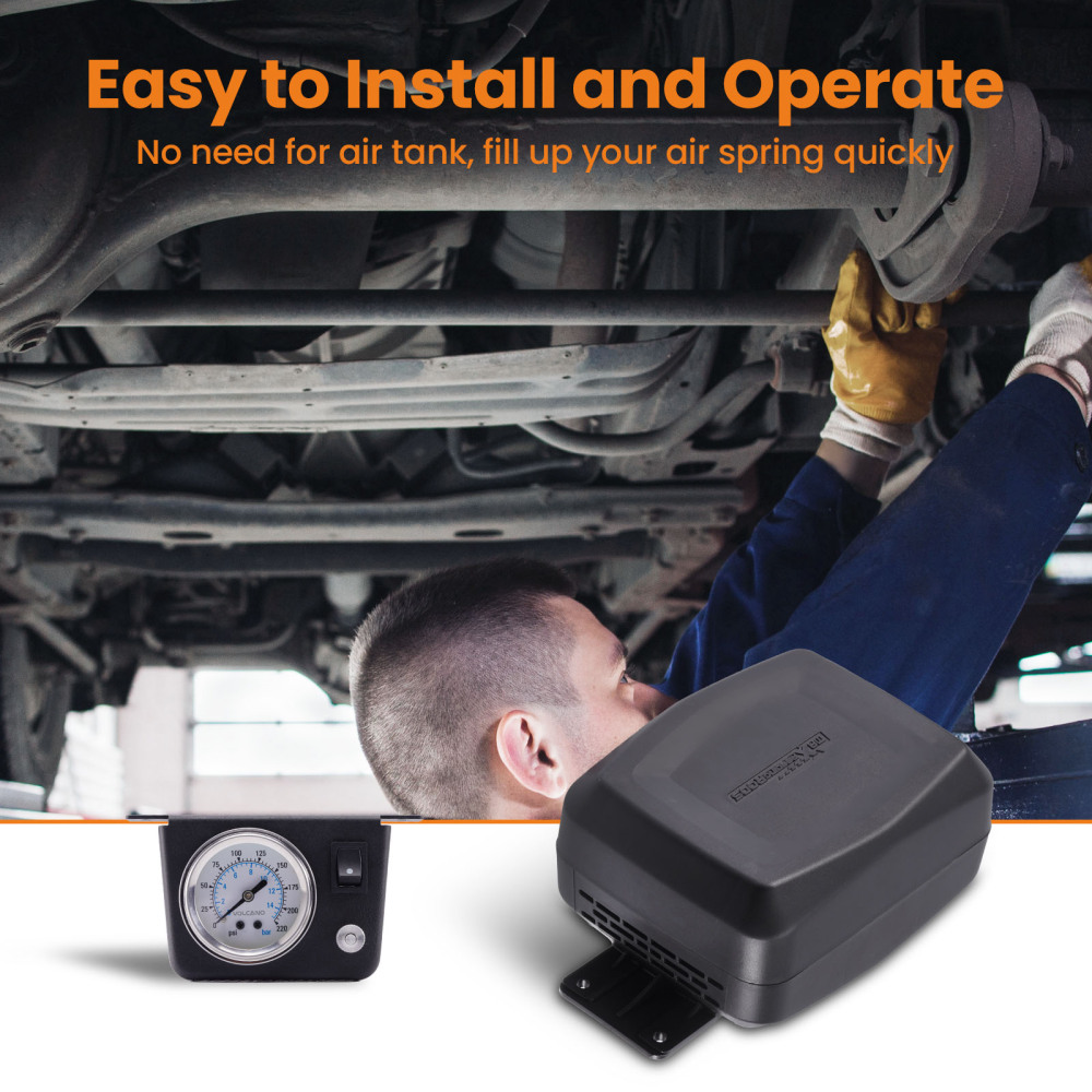 12V Luftfederung Kompressor Controller Kit + Niederdrucksensor for Vans Pickups