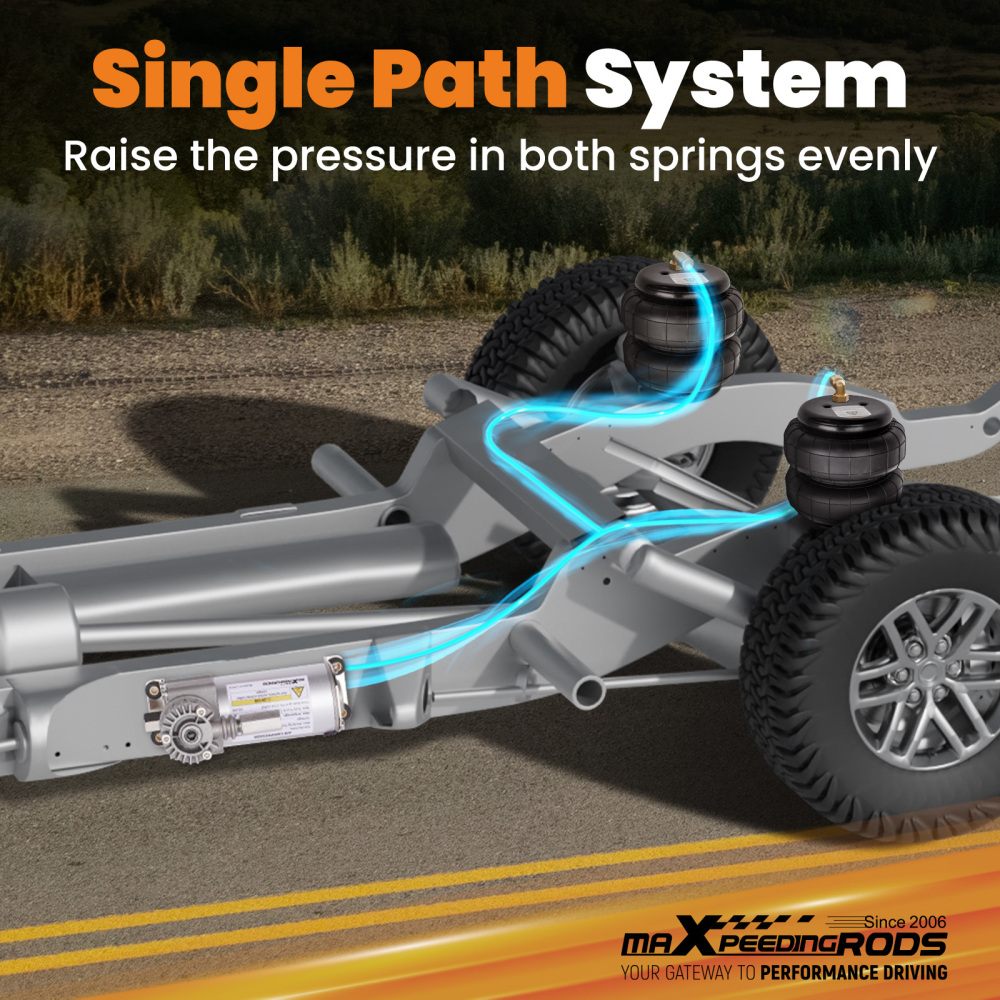 Universal Air Shock Controller Kit Air Sping Bag kit 120 psi Max for Pickups