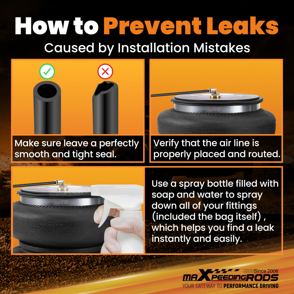 Air Suspension Spring Kit Rear Compatible For Dodge Ram 3500 RWD/4WD 2019-2024