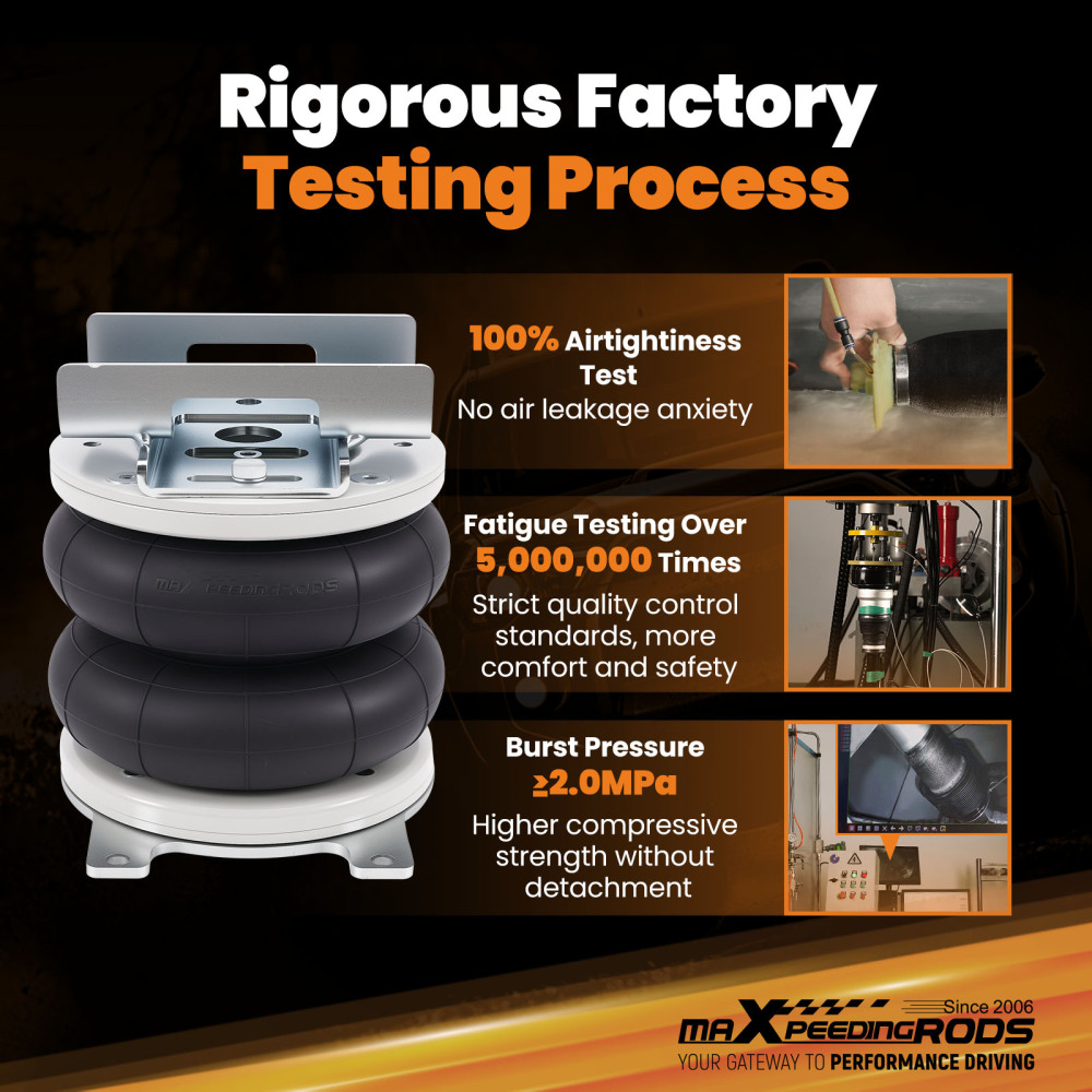 Kit sospensione pneumatica posteriore con Staffe compatibile per Opel Movano X62 compatibile per FWD 2010-