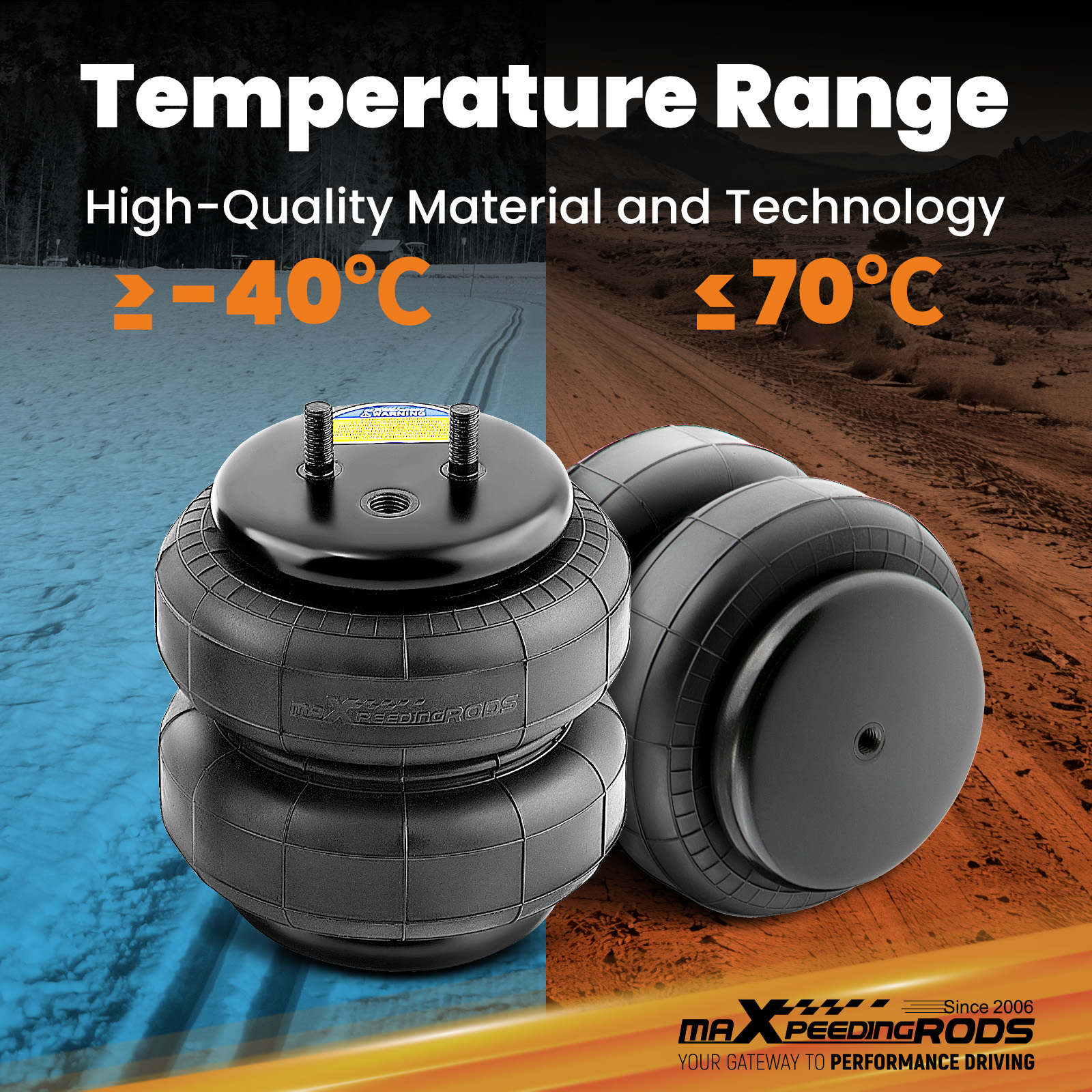 その他 SUPER SIZED ME S.S.F (RESTOCKED) SumoSprings Front Helper Springs for Ford E Series