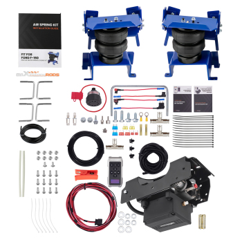 Air Suspension Helper + Wireless Compressor Kit compatible for Ford F-150 F150 2015-2025