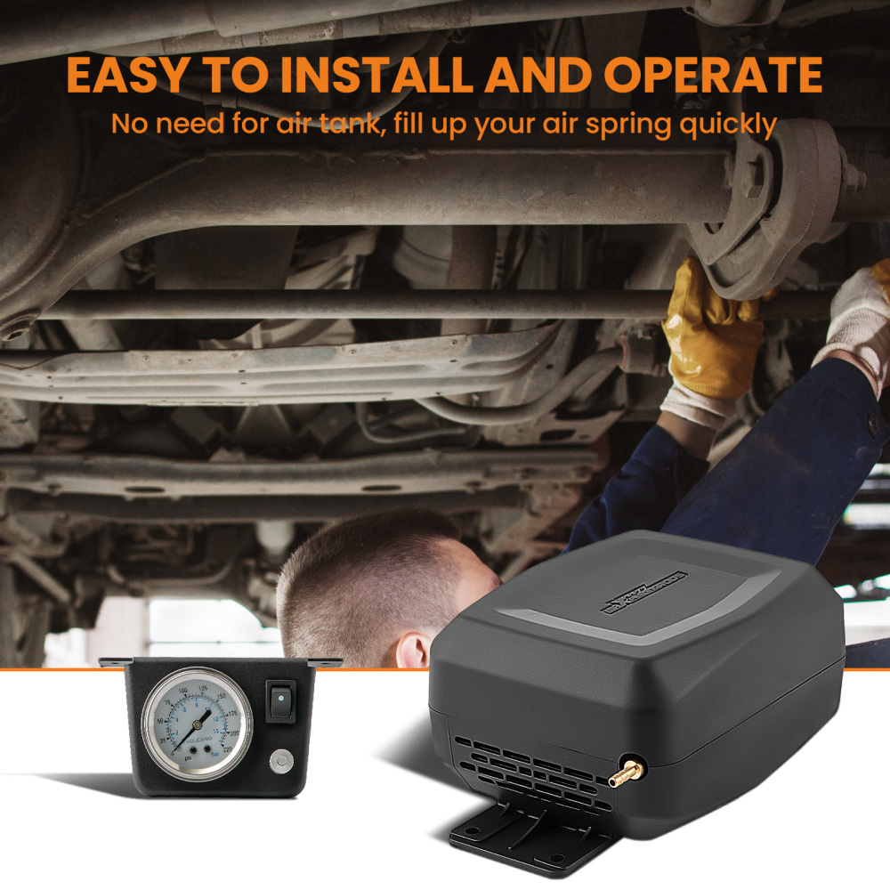 Air Suspension Helper + Wireless Compressor Kit compatible for Ford F-150 F150 2015-2025