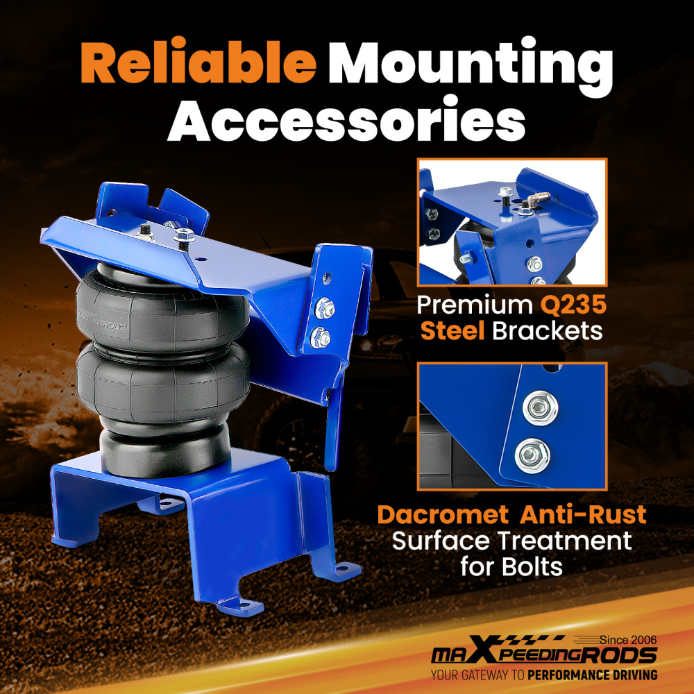 Air Suspension Helper + Wireless Compressor Kit compatible for Ford F-150 F150 2015-2025