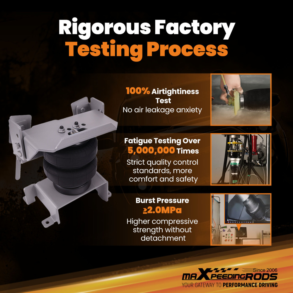 MaXpeedingrods Rear Air Helper Springs Bag Kit compatible for Ford F150 2WD 4WD 2015-2025