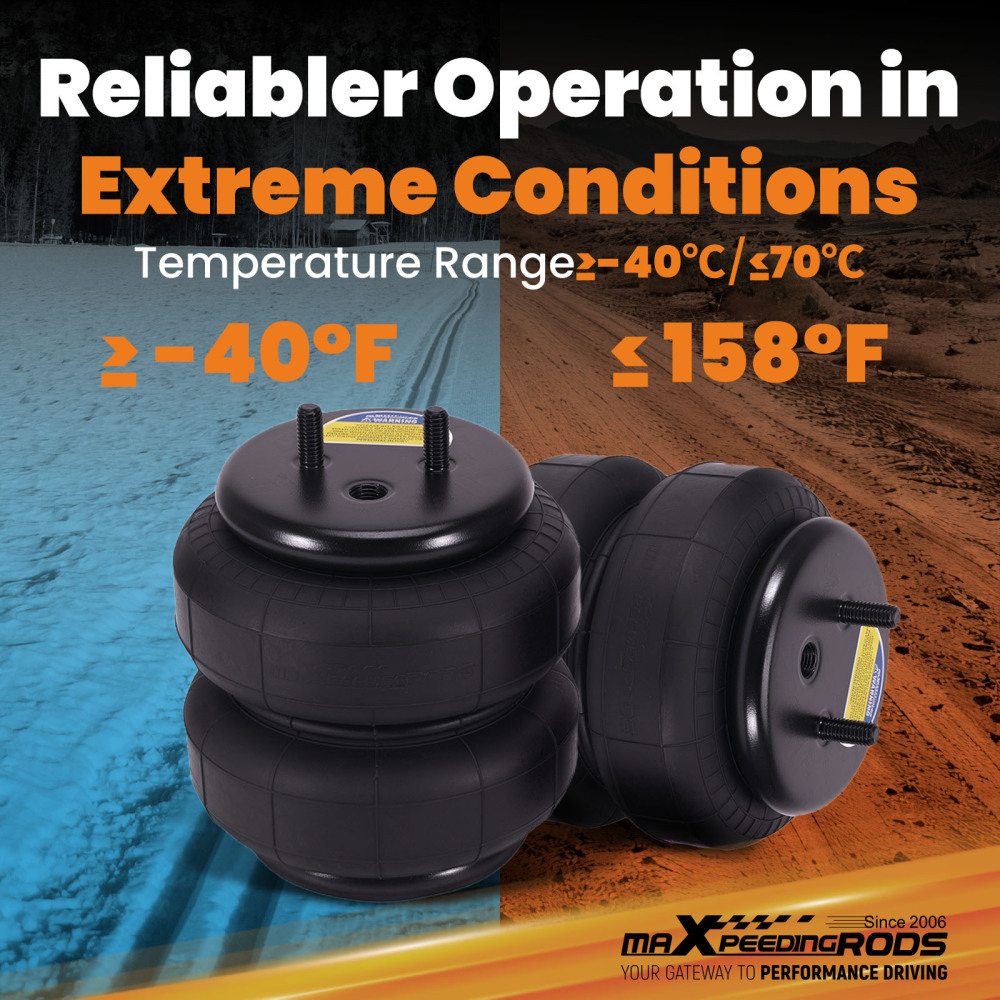 MaXpeedingrods Rear Air Helper Springs Bag Kit compatible for Ford F150 2WD 4WD 2015-2025