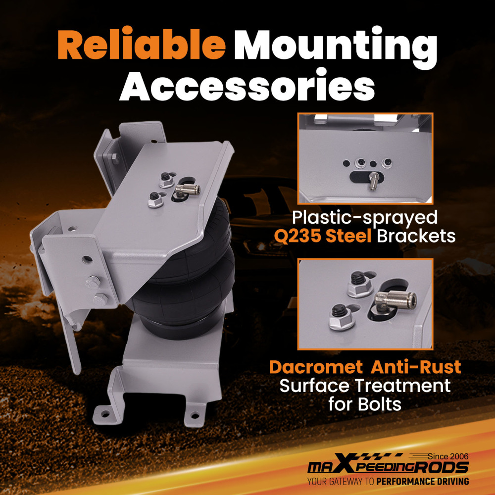 MaXpeedingrods Rear Air Helper Springs Bag Kit compatible for Ford F150 2WD 4WD 2015-2025