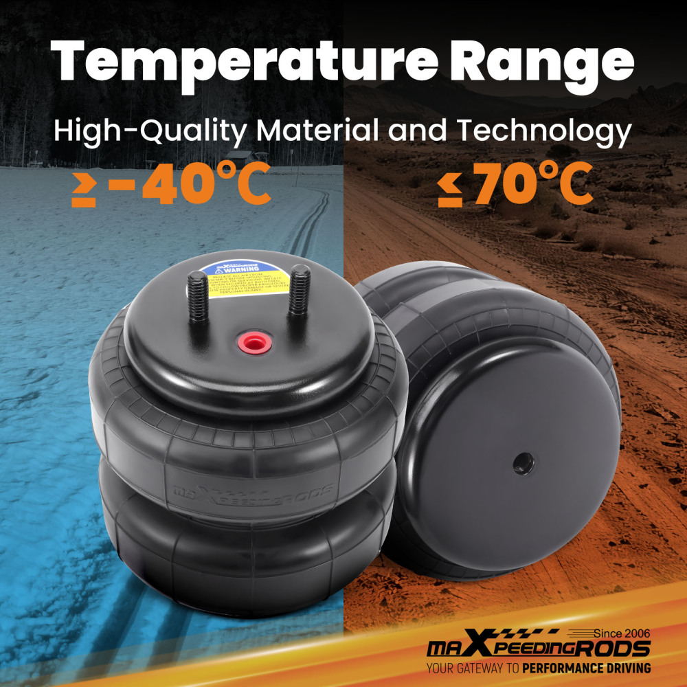 Air Spring Suspension Bags Leveling Kit Rear compatible for Ram 3500HD Cab 2WD 4WD 2010-25