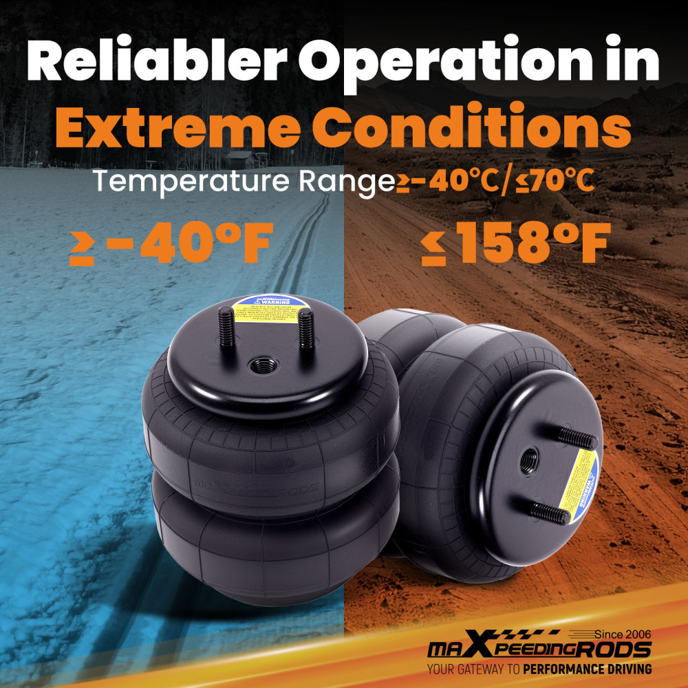 Air Spring Suspension Bags Leveling Kit Rear compatible for Ford Excursion 2WD 2000-2006