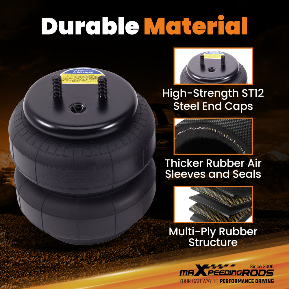 Air Spring Suspension Bags Leveling Kit Rear compatible for Ford Excursion 2WD 2000-2006