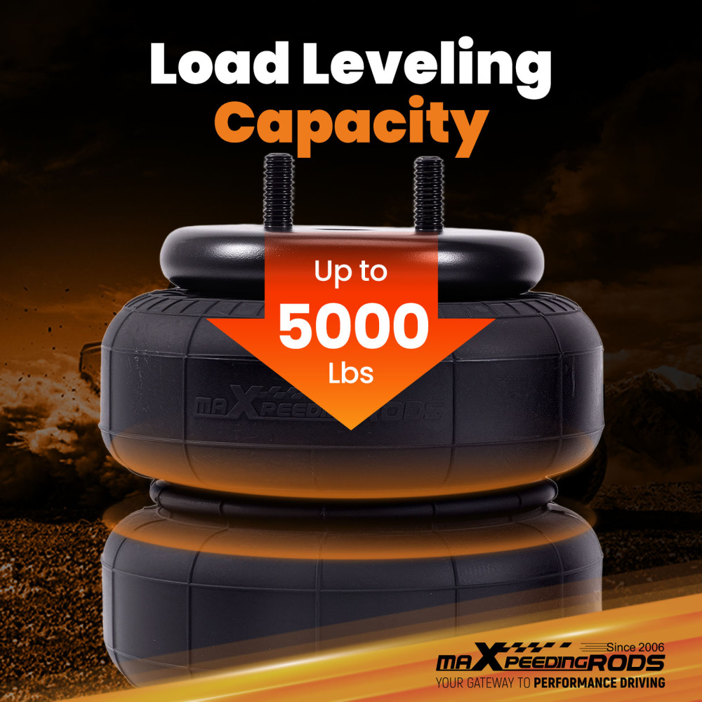 Air Spring Suspension Bags Leveling Kit Rear compatible for Ford Excursion 2WD 2000-2006