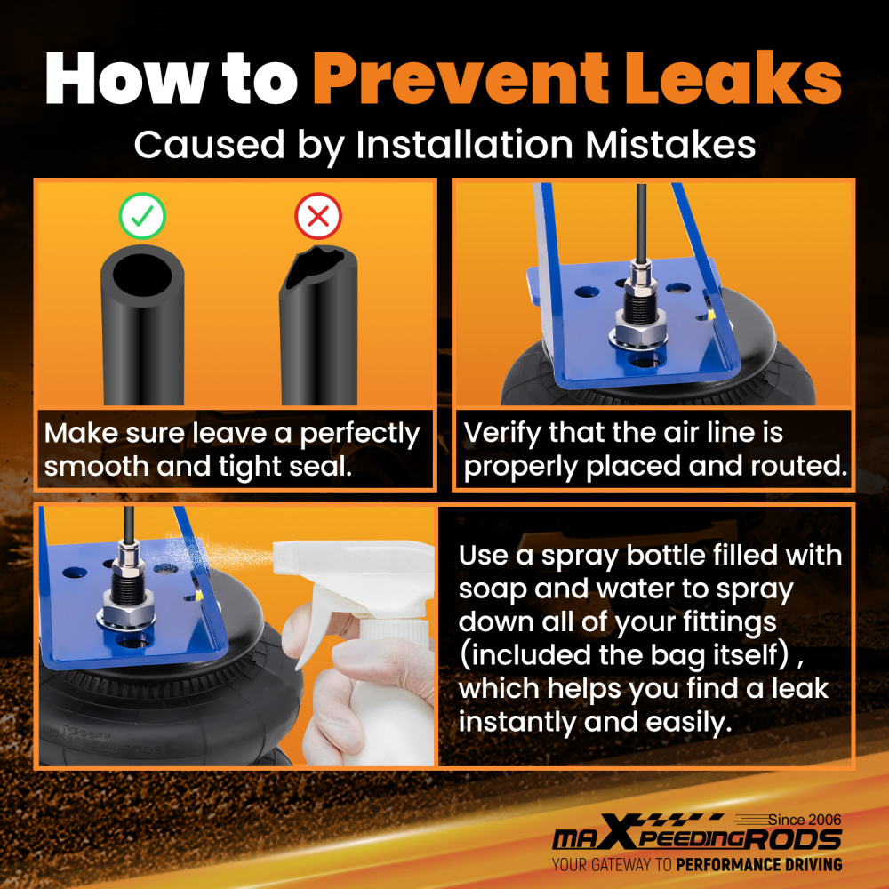 Air Suspension Spring Kit Rear fit F250 F350 compatible for Super Duty 2WD 4WD 2011-2016