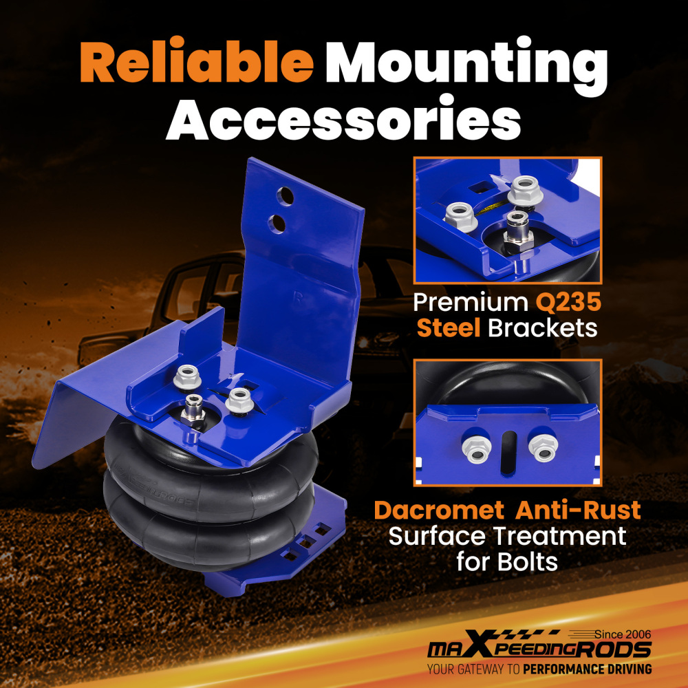 Rear Air Suspension Helper Spring Kit compatible for Ford E-350 Econoline 1992-2022