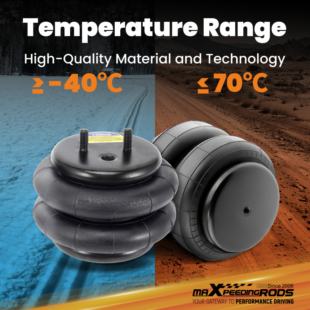 Air Spring Bag Tow Assist Kit Rear compatible for Ford E33 Class A Motorhome 1992-1996