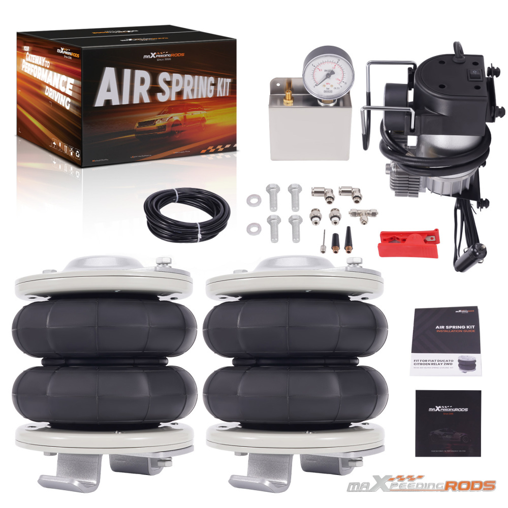 Air Suspension Kit w/ Compressor compatible for Fiat Ducato compatible for Peugeot Boxer 1994-2024 4000kg