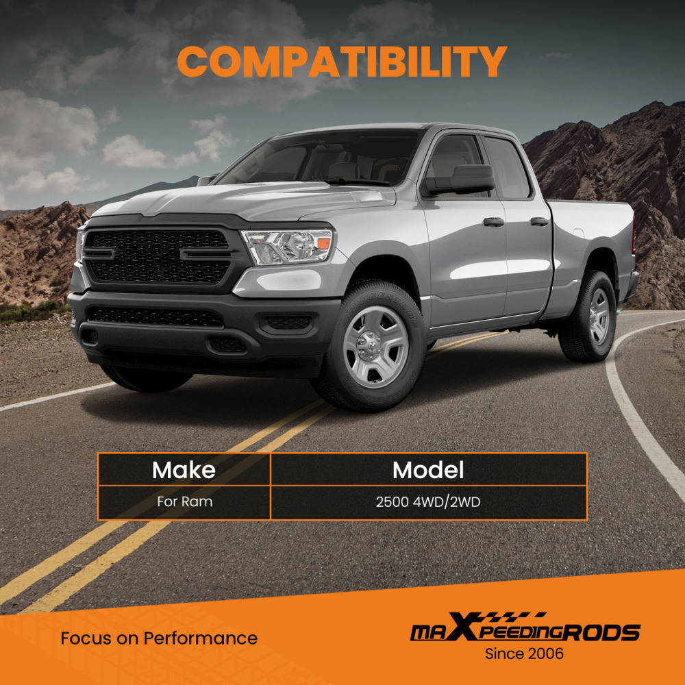 Rear Air Suspension Helper Spring Kit compatible for Ram 2500 2WD 4WD 2014-2024 2022