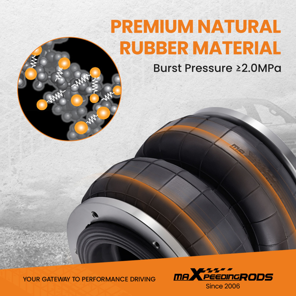 Rear Air Suspension Kit Sping Bag compatible for Isuzu D-Max 2020- 2WD 4WD Heavy Duty