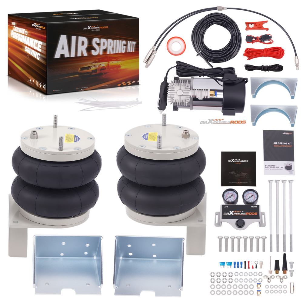 Kit Sospensioni Pneumatiche Doppio manometri compatibile per Iveco Daily 35S 35L 2006-2014