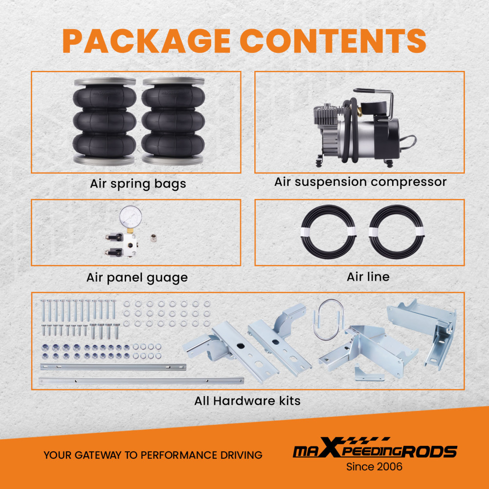 Kit de suspension pneumatique compatible pour Iveco Daily 35c 40c 45c 50c 55C 1999-2024 7.8T