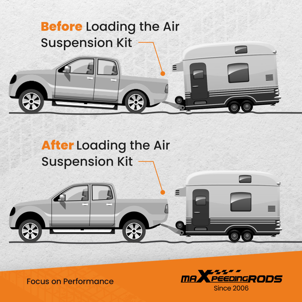 Air Spring Bags w/ Wireless Controller Kit compatible for Dodge Ram 2500 RWD AWD 2014 - 25