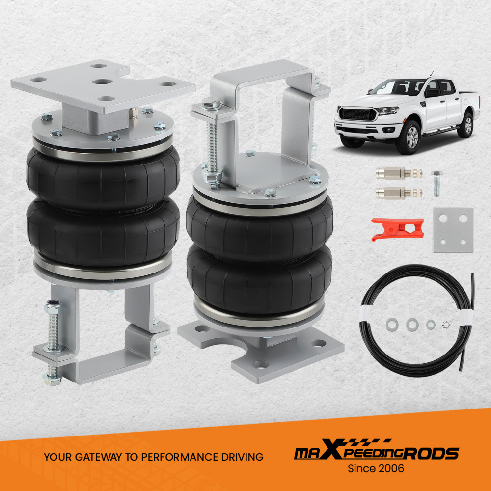 Heavy Duty Air Suspension Bag Load Assist Kit compatible for Ford Ranger PX PX2 PX3 XLT XL