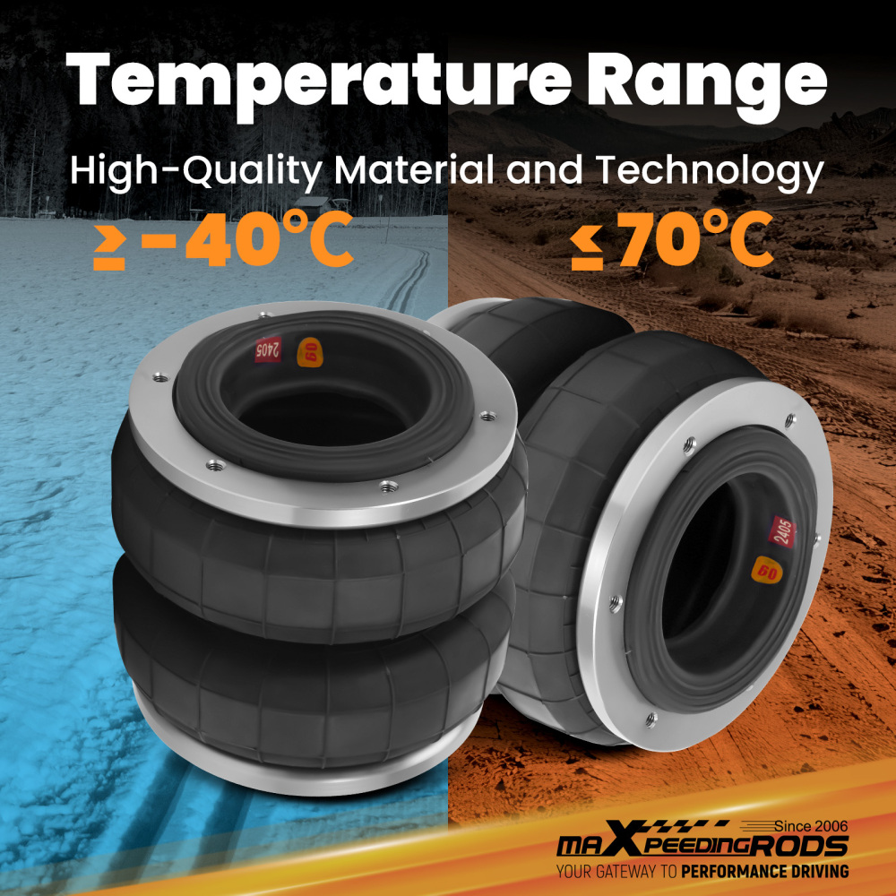 Kit sac de suspension pneumatique compatible pour VW Crafter 4motion compatible pour Mercedes Sprinter 4X4