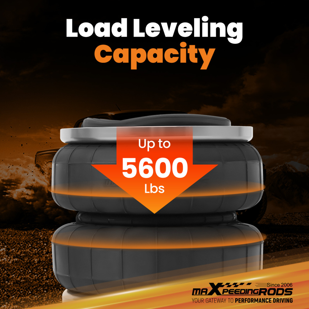 Air Spring Bag Helper Kit compatible for VW Crafter Vans Cab Motorhomes Dual Rear Wheel