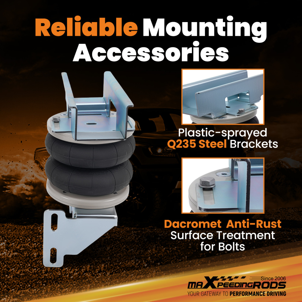 Kit Sospensioni Pneumatiche + Doppio manometri compatibile per Mercedes Benz Sprinter 2006-