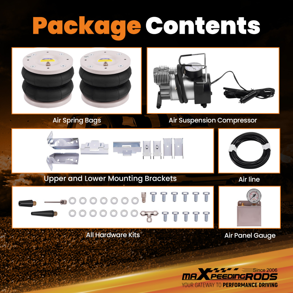 KIT DI SOSPENSIONE AD ARIA CON COMPRESSORE compatibile per MERCEDES BENZ SPRINTER 2006-2022