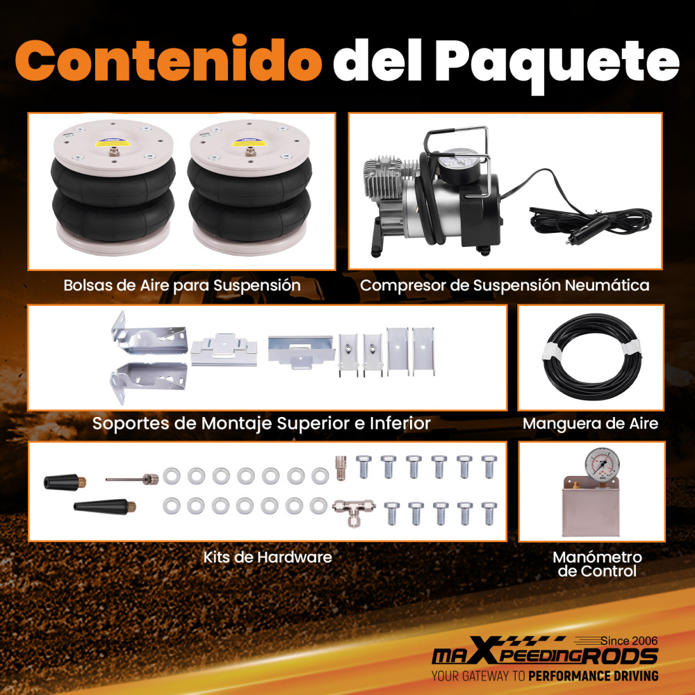 KIT DI SOSPENSIONE AD ARIA CON COMPRESSORE compatibile per MERCEDES BENZ SPRINTER 2006-2022