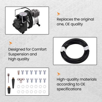 Air Suspension Spring + Compressor Kit compatible for Mercedes-Benz Sprinter 06-20 4000kg