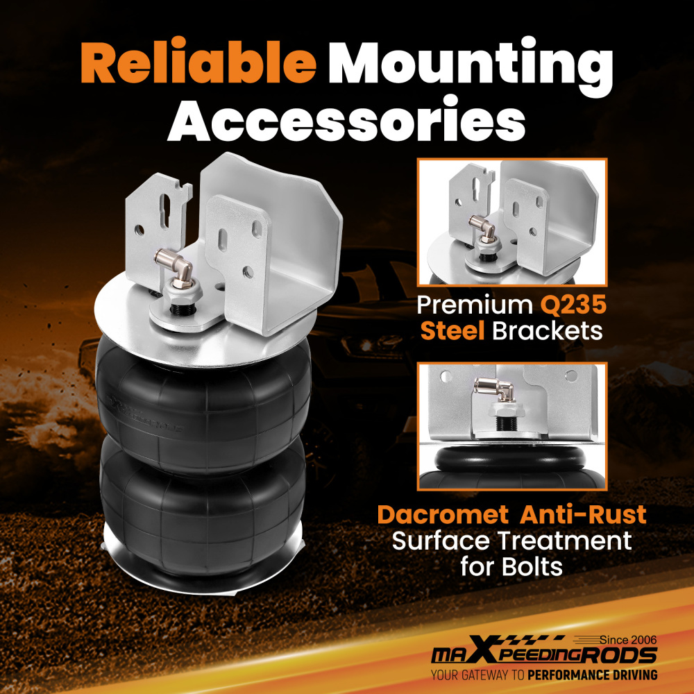 Towing Air Suspension Spring Bag Kit compatible for Isuzu D-Max 4x2 4X4 Hi-Rider 2012-2020