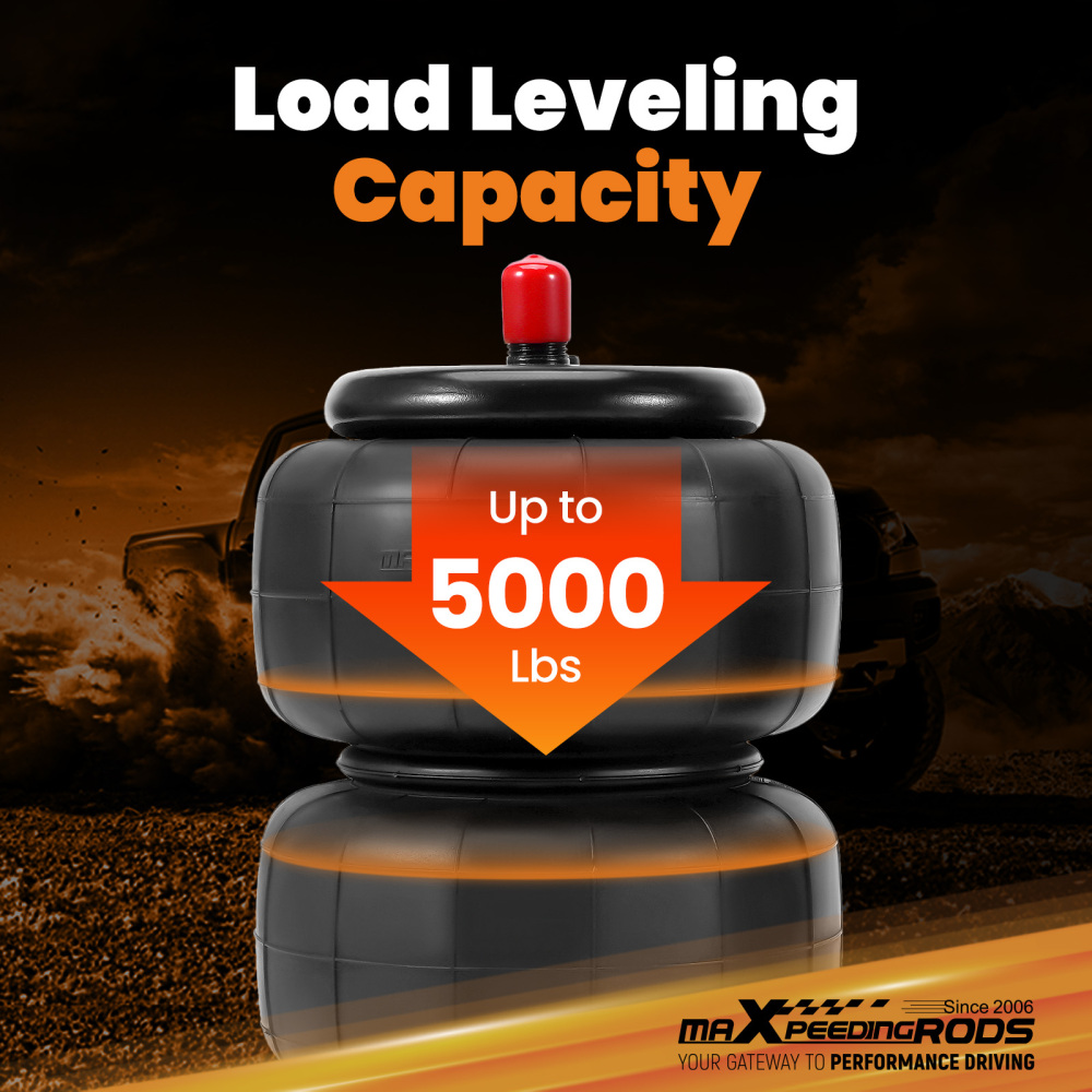 Towing Air Suspension Spring Bag Kit compatible for Isuzu D-Max 4x2 4X4 Hi-Rider 2012-2020