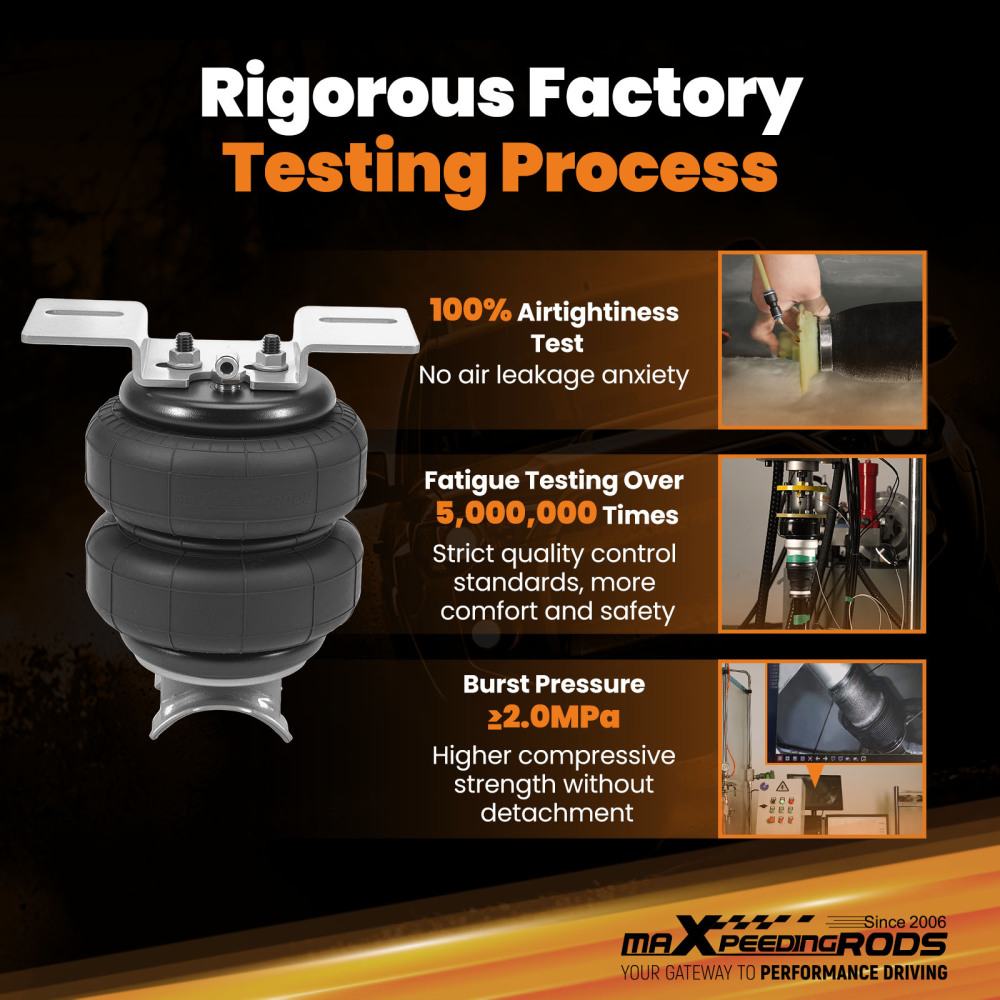 Air Spring Bag Helper Kit compatible for Holden Rodeo RA KB TF 4x2 1981-2008 5000LBS Rear