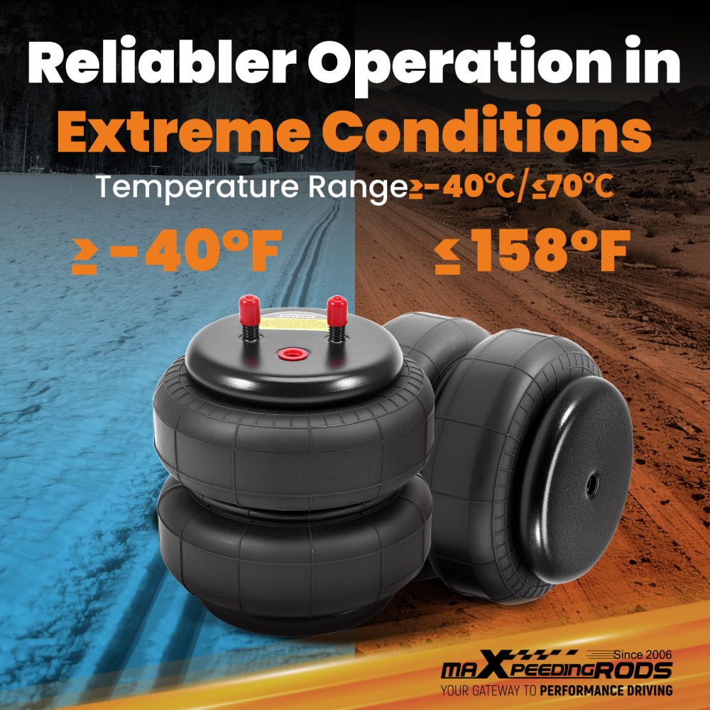 Air Spring Bag Helper Kit compatible for Holden Rodeo RA KB TF 4x2 1981-2008 5000LBS Rear