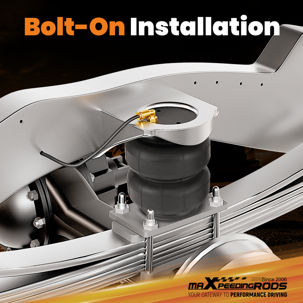 Air Spring Bag Helper Kit compatible for Holden Rodeo RA KB TF 4x2 1981-2008 5000LBS Rear