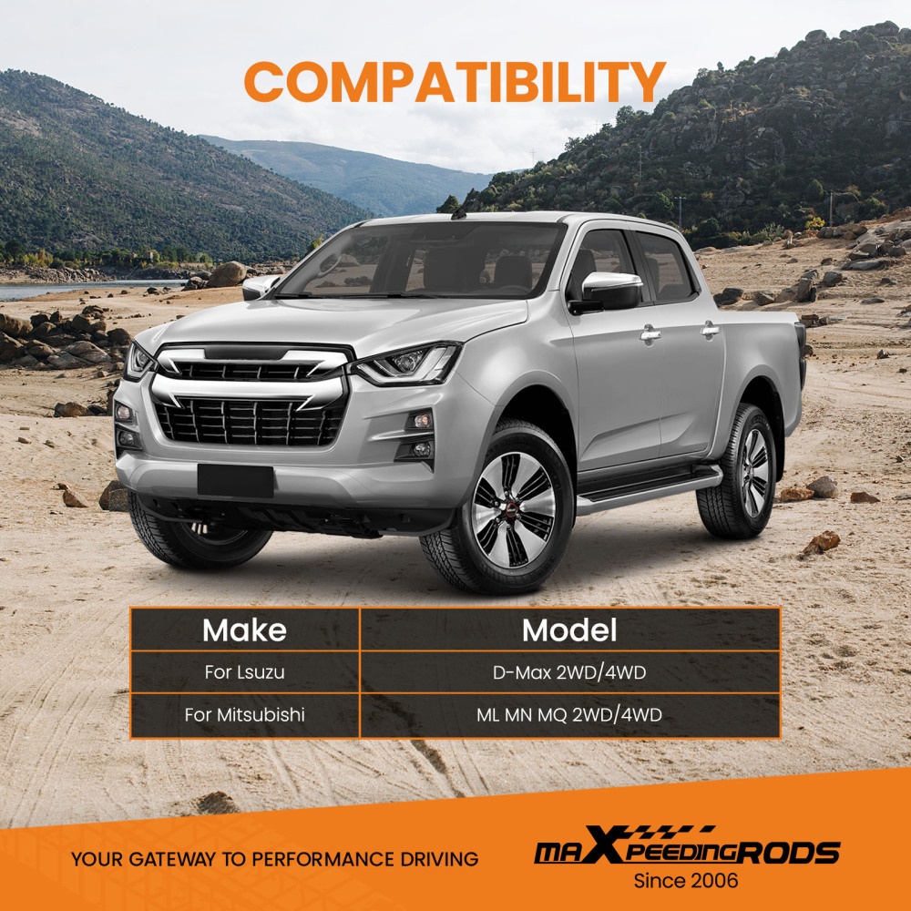 Air Suspension Spring Bag Compressor Kit compatible for Mitsubishi Triton MN ML MQ 2005-