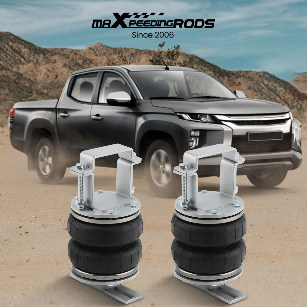 Air Suspension Spring Bag Compressor Kit compatible for Mitsubishi Triton MN ML MQ 2005-