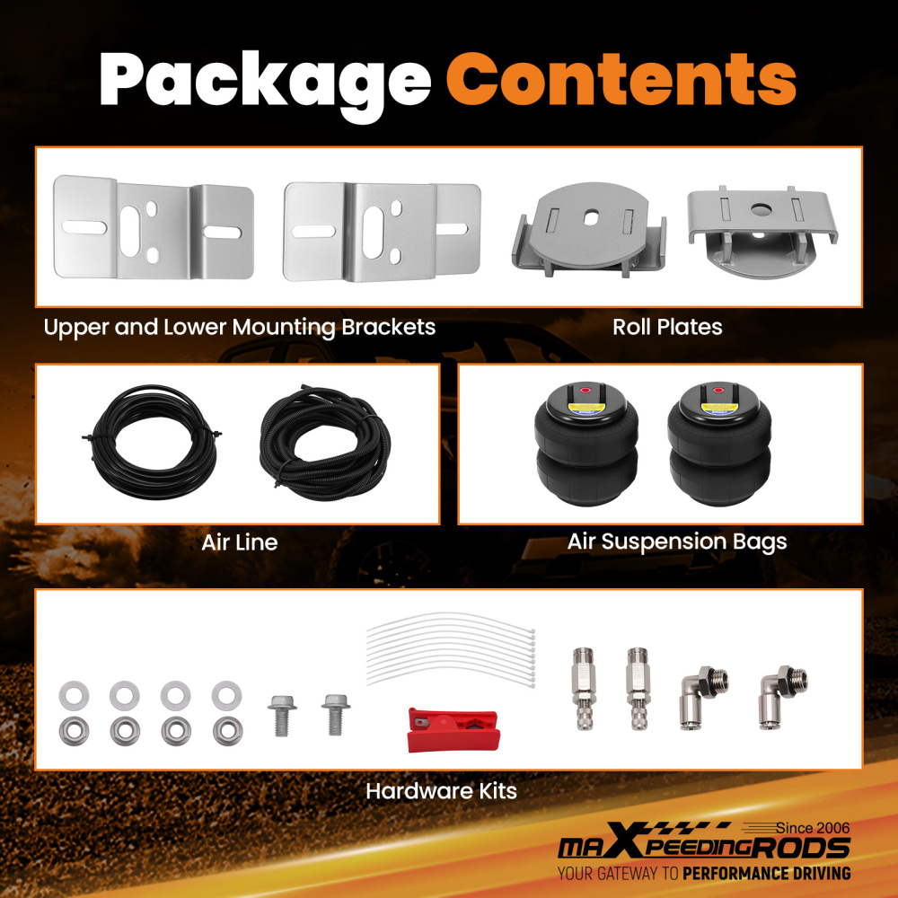 Rear Air Suspension Spring Bag leaf Helper Kit compatible for Nissan Navara D21 D22 4X4 4WD