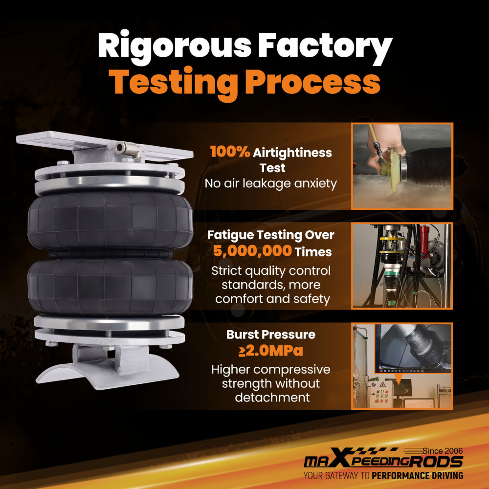 Air Spring Bag Suspension Kit compatible for Nissan Navara D23 2015-2024 W/ Leaf Rear