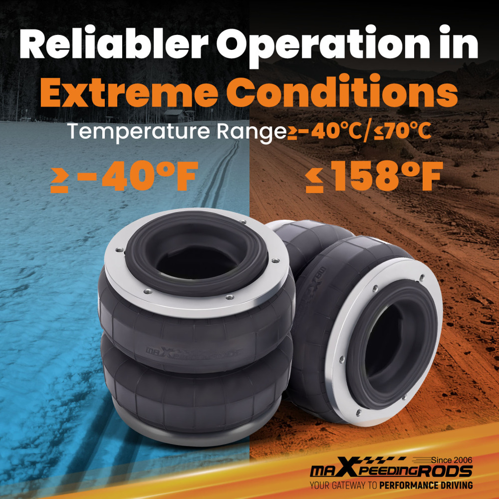 Air Spring Bag Suspension Kit compatible for Nissan Navara D23 2015-2024 W/ Leaf Rear