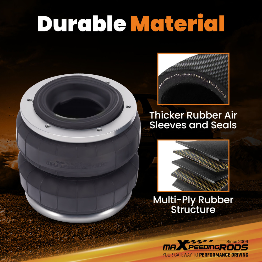 Air Spring Bag Suspension Kit compatible for Nissan Navara D23 2015-2024 W/ Leaf Rear