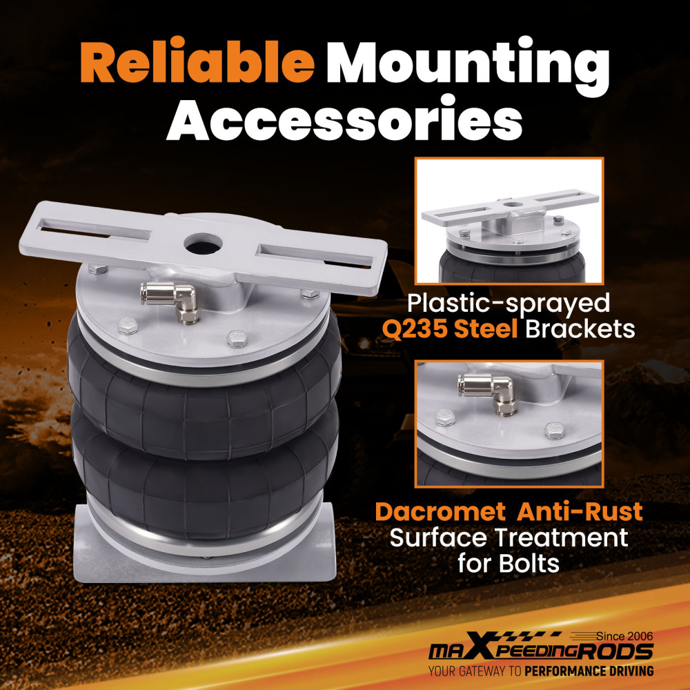 Air Spring Bag Suspension Kit compatible for Nissan Navara D23 2015-2024 W/ Leaf Rear