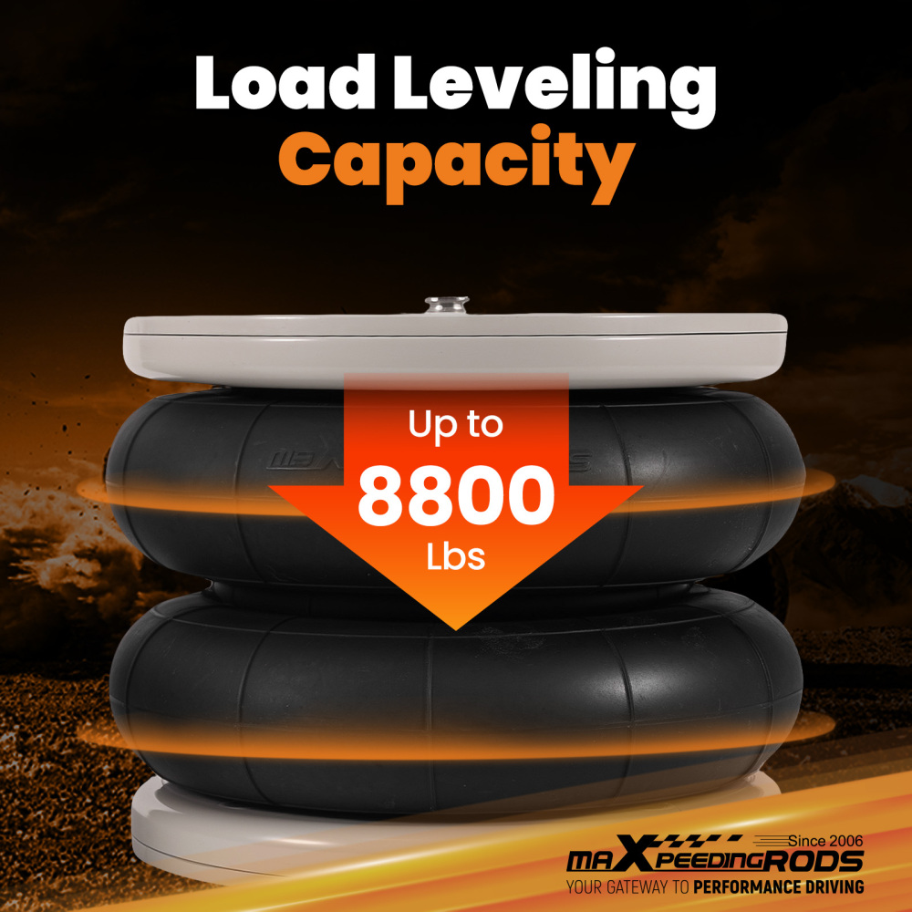 Air Suspension Kit W/ Dual Gauge compatible for Vauxhall Movano X70 compatible for FWD 1999-2010 4000KG