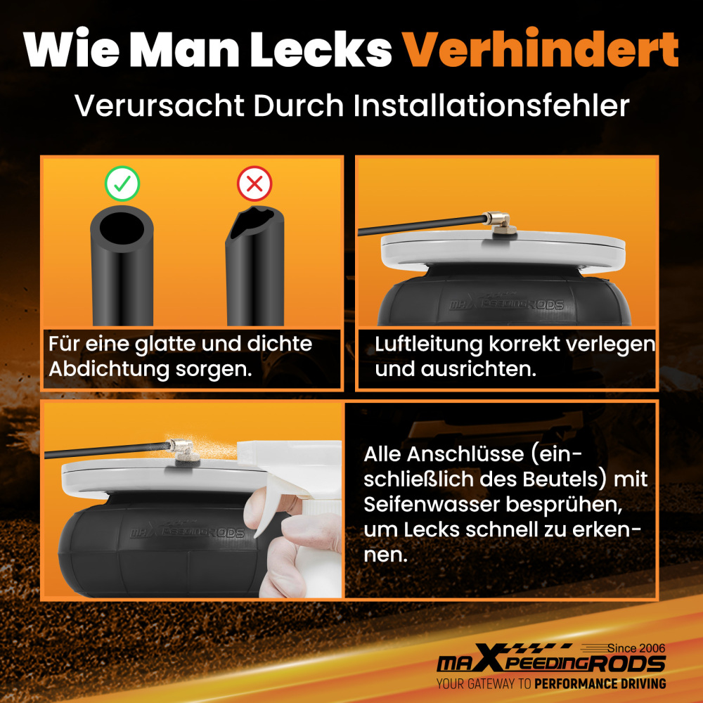 Air Suspension Kit W/ Dual Gauge compatible for Vauxhall Movano X70 compatible for FWD 1999-2010 4000KG