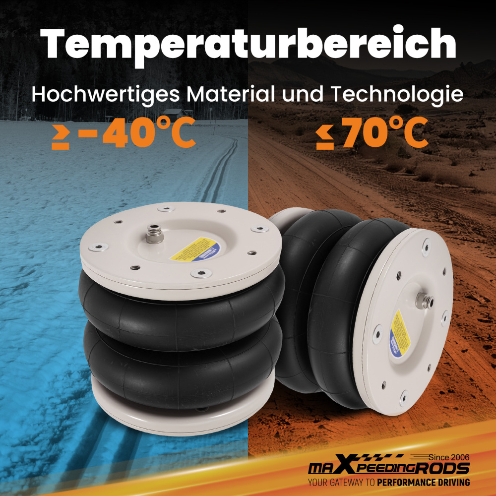 Air Suspension Kit W/ Dual Gauge compatible for Vauxhall Movano X70 compatible for FWD 1999-2010 4000KG