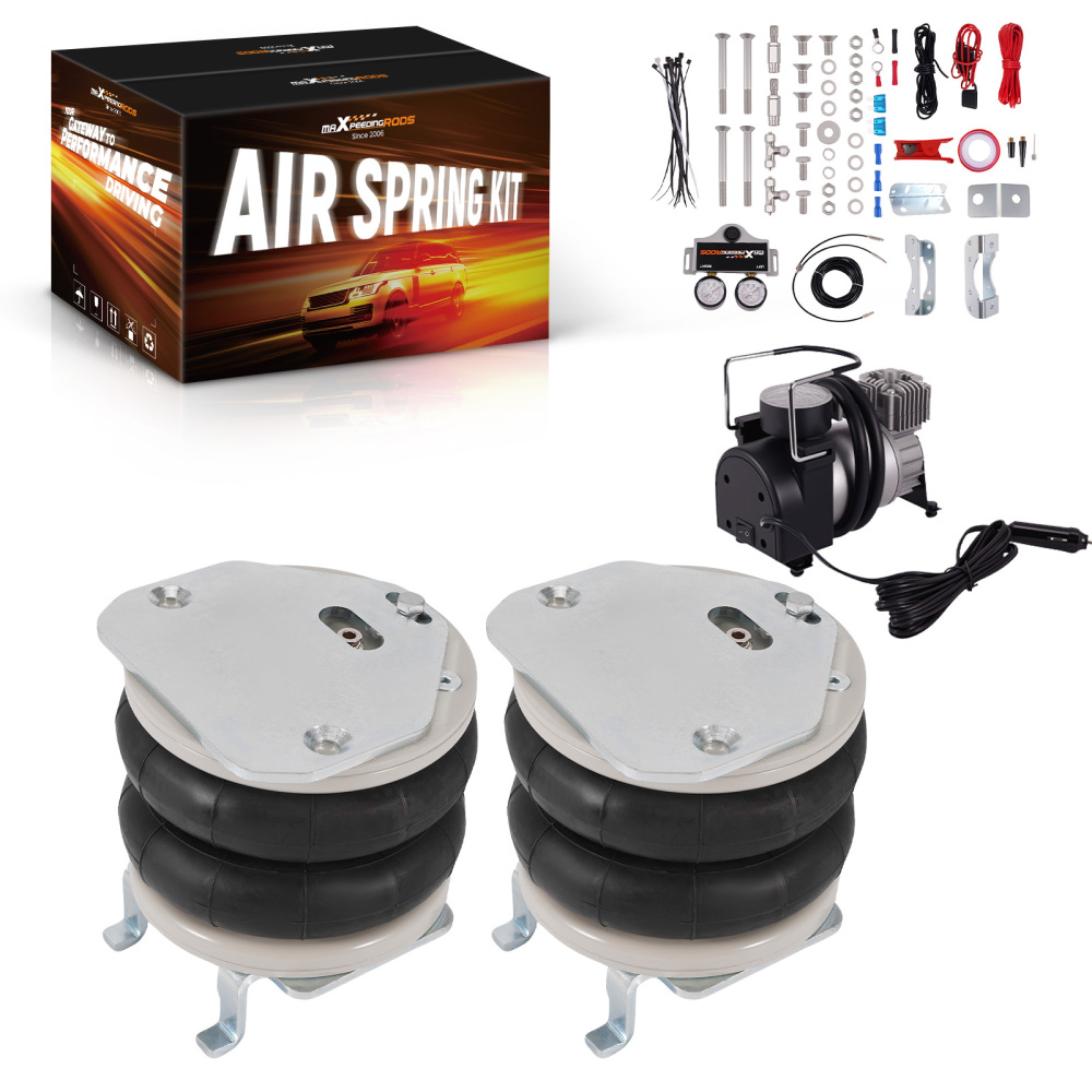 Air Suspension Kit W/ Dual Gauge compatible for Vauxhall Movano X70 compatible for FWD 1999-2010 4000KG