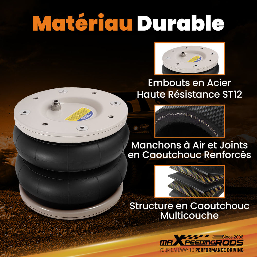 Air Suspension Kit W/ Dual Gauge compatible for Vauxhall Movano X70 compatible for FWD 1999-2010 4000KG