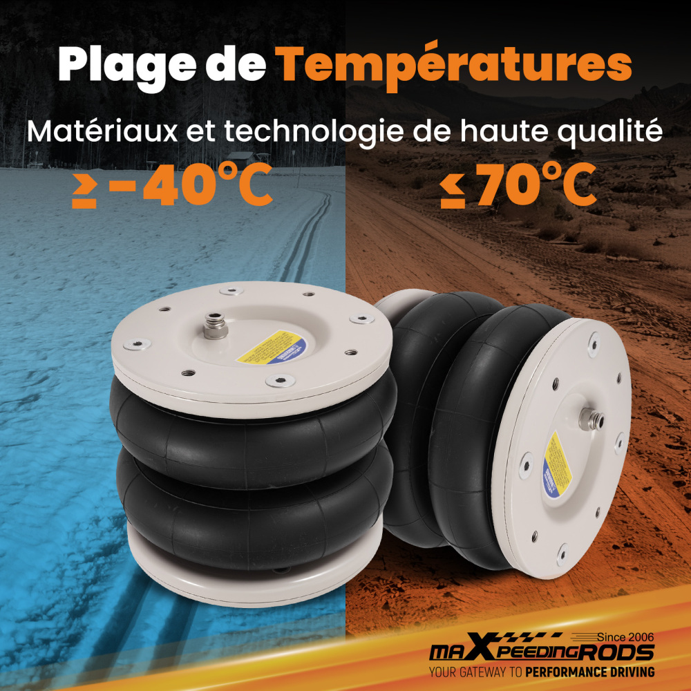 Air Suspension Kit W/ Dual Gauge compatible for Vauxhall Movano X70 compatible for FWD 1999-2010 4000KG