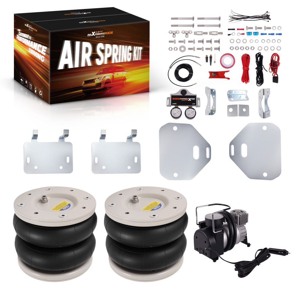 Air Suspension Kit W/ Dual Gauge compatible for Vauxhall Movano X70 compatible for FWD 1999-2010 4000KG